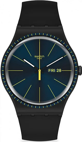 Swatch New Gent Black Rails SUOB731