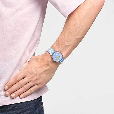 Swatch New Gent Dazed By Daisies SO29S100