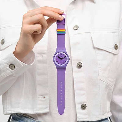 Swatch New Gent PROUDLY VIOLET SO29V700