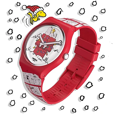 Swatch New Gent Peanuts Chomp! SO29Z109