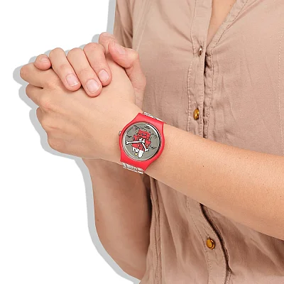 Swatch New Gent Peanuts Chomp! SO29Z109