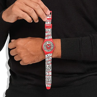 Swatch New Gent Peanuts Chomp! SO29Z109