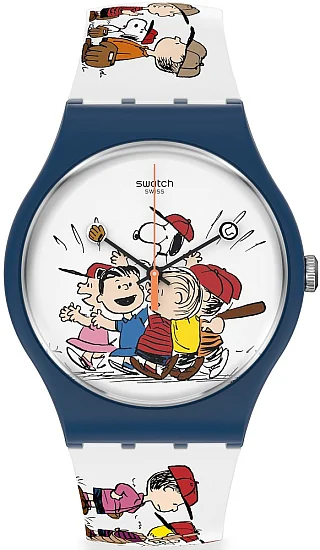Swatch New Gent Peanuts First Base SO29Z107