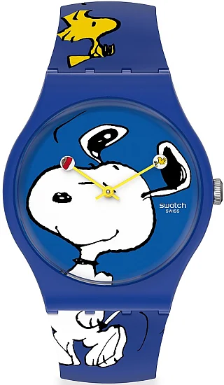 Swatch New Gent Peanuts Hee Hee Hee SO29Z106