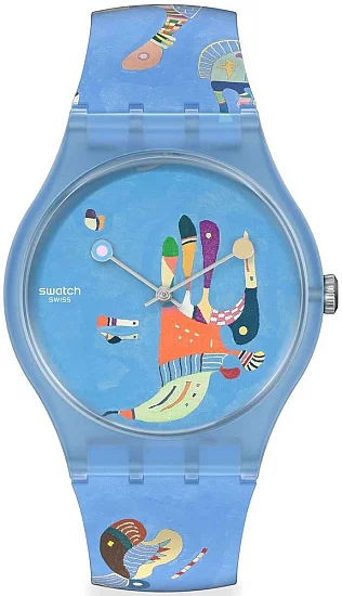 Swatch Art New Gent X Centre Pompidou Blue Sky by Vassily Kandinsky SUOZ342