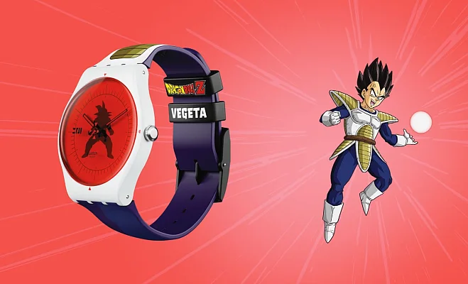 Swatch New Gent X Dragon Ball Z VEGETA SUOZ348