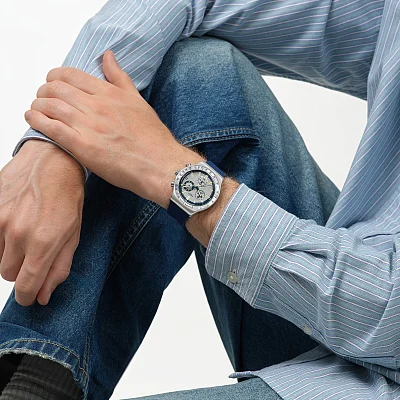 Swatch New Irony BLUE REFLECTIVE YVS539