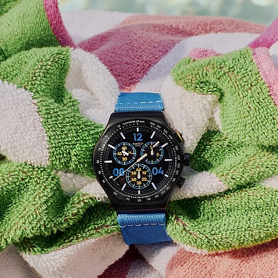 Swatch New Irony Chrono MOMENTS IN BLUE YVB100