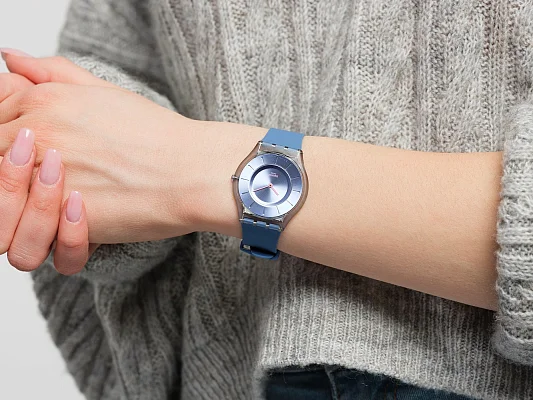 Swatch Skin Classic Biosourced Denim Blue SS08N100-S14