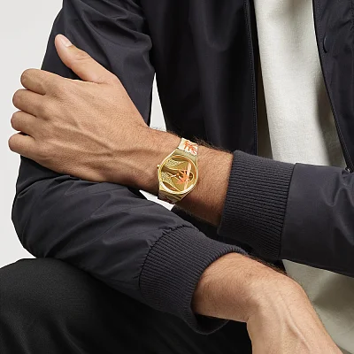 Swatch Skin Irony GOLDEN RED BAMBOO YEAR OF THE SNAKE SYXZ105