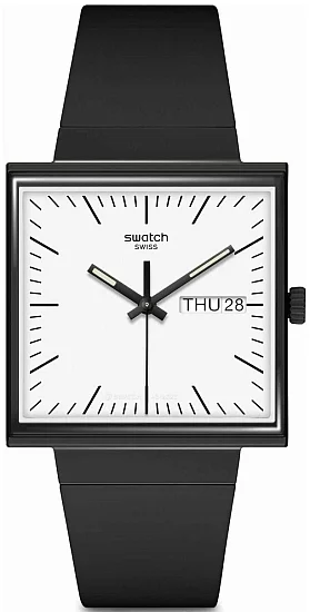 Swatch Square Bioceramic WHAT IF BLACK SO34B700