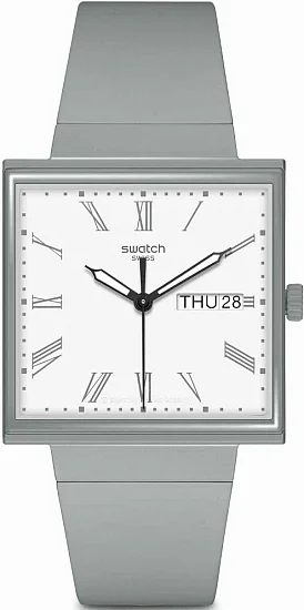 Swatch Square Bioceramic WHAT IF GRAY SO34M700
