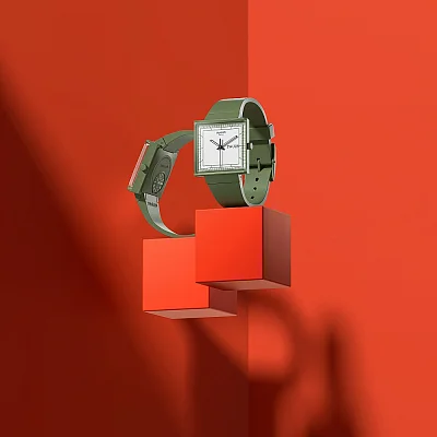 Swatch Square Bioceramic WHAT IF GREEN SO34G700