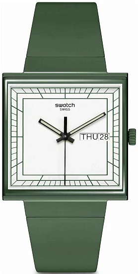 Swatch Square Bioceramic WHAT IF GREEN SO34G700