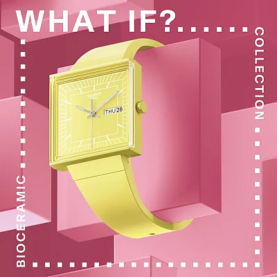 Swatch Square Bioceramic WHAT IF LEMON SO34J700