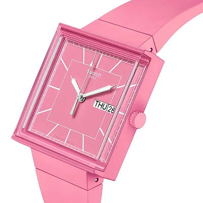 Swatch Square Bioceramic WHAT IF ROSE SO34P700