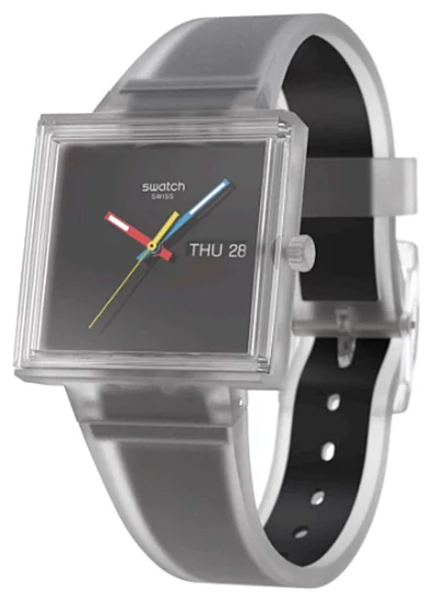 Swatch Square Biosourced WHAT IF SEE THRU BLACK? SO38K700