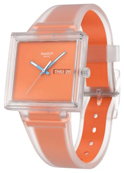 Swatch Square Biosourced WHAT IF SEE THRU ORANGE? SO38K704