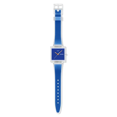 Swatch Square Biosourced WHAT IF.. SEE THRU BLUE? SO38K701