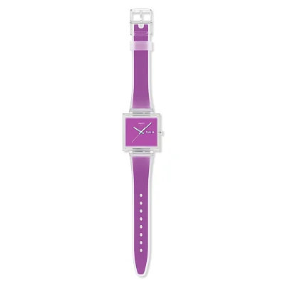 Swatch Square Biosourced WHAT IF.. SEE THRU MAGENTA? SO38K705