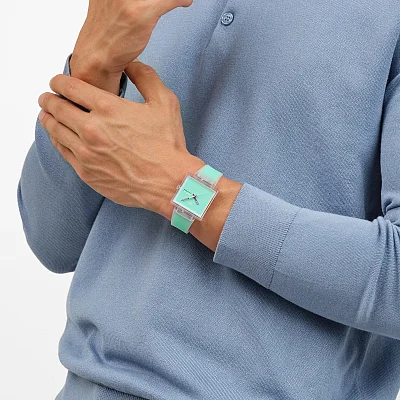 Swatch Square Biosourced WHAT IF.. SEE THRU MINT? SO38K702
