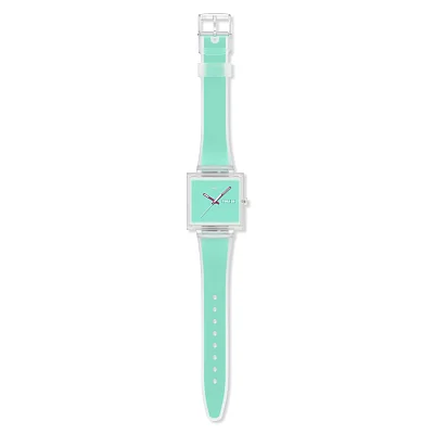 Swatch Square Biosourced WHAT IF.. SEE THRU MINT? SO38K702