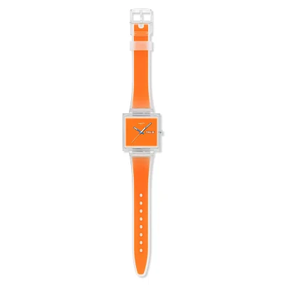 Swatch Square Biosourced WHAT IF.. SEE THRU ORANGE? SO38K704