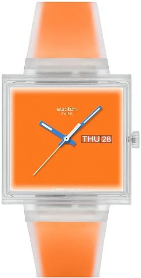 Swatch Square Biosourced WHAT IF SEE THRU ORANGE? SO38K704