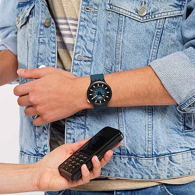 Swatch Pay Big Bold Bioceramic NIGHT TRIP PAY SB03B111-6000