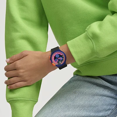 Swatch Pay Big Bold Chrono NEON PARTY TO THE MAX PAY SB06N101-5300