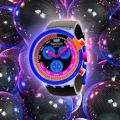 Swatch Pay Big Bold Chrono NEON PARTY TO THE MAX PAY SB06N101-5300