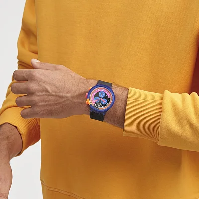 Swatch Pay Big Bold Chrono NEON PARTY TO THE MAX PAY SB06N101-5300