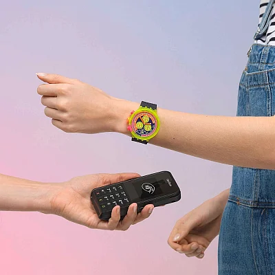 Swatch Pay Big Bold Chrono NEON TO THE MAX PAY SB06J101-6000