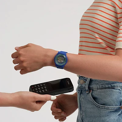 Swatch Pay Clearly New Gent BLUE RINGSPAY SO29N103-5300