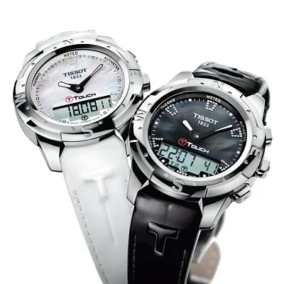 Tissot T-Touch II Lady Polished Titanium Diamonds T047.220.46.116.00