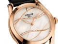  Zdjęcie 3 Tissot T-Wave Rose Gold PVD Black Leather Pearl Dial Diamonds T112.210.36.111.00