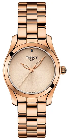 Tissot T-Wave Rose Gold PVD Bracelet Cream Dial T1122103345100