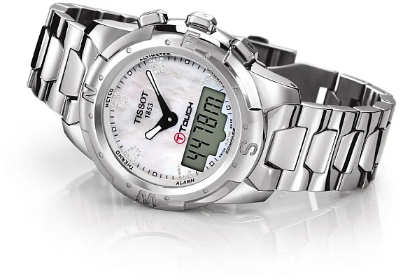 Tissot T-Touch II Lady Polished Titanium Diamonds T047.220.44.116.00