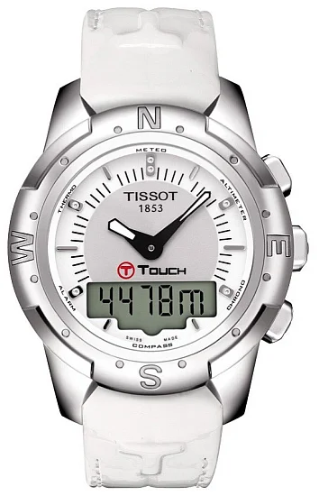 Tissot T-Touch Lady II Diamonds Polished Titanium T0472204608600