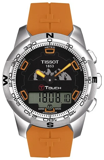 Tissot T-Touch II Polished Titanium Jungfrau Collection T0474204705111