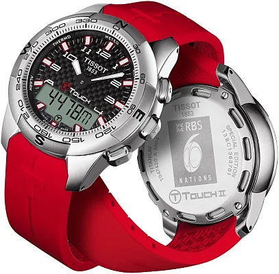 Tissot T-Touch II Polished Titanium 6 Nations Special Edition T047.420.47.207.03