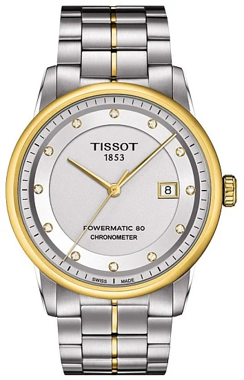 Tissot Luxury Powermatic 80 Automatic Diamonds COSC Chronometer T0864082203600