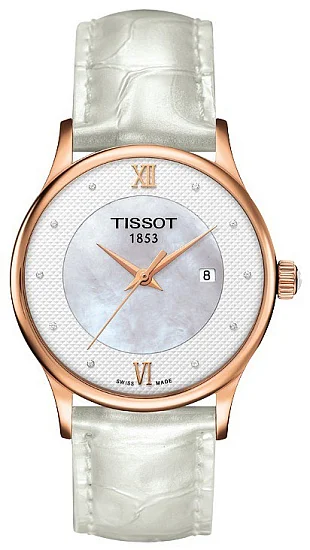 Tissot Rose Dream Lady Quartz Diamonds 18k T9142107611600