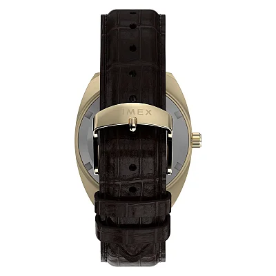 Timex 1976 Rotary Phone Dial Reissue Leather Strap Day-Date TW2Y82100