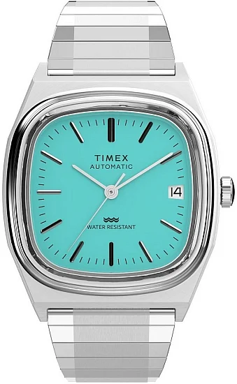 Timex 1983 E-Line Automatic Expandable Bracelet Ice Blue TW2Y07300