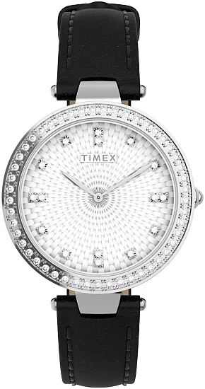 Timex Adorn Crystals 32mm Leather Strap TW2V45200