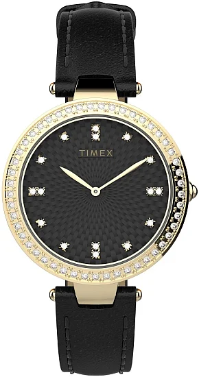 Timex Adorn Crystals 32mm Leather Strap TW2V45100