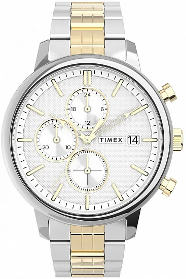 Timex Chicago Chronograph 45mm Stainless Steel Bracelet TW2V01800