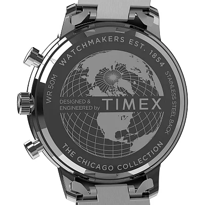 Timex Chicago Chronograph 45mm Stainless Steel Bracelet TW2W67900