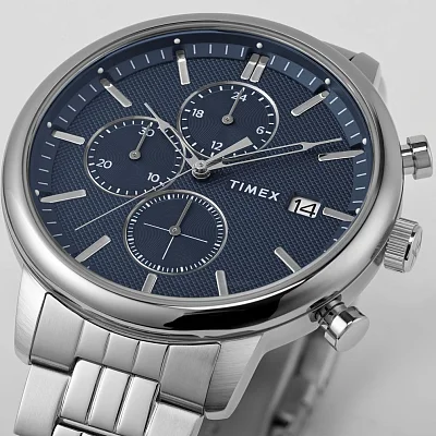 Timex Chicago Chronograph 45mm Stainless Steel Bracelet TW2W67900